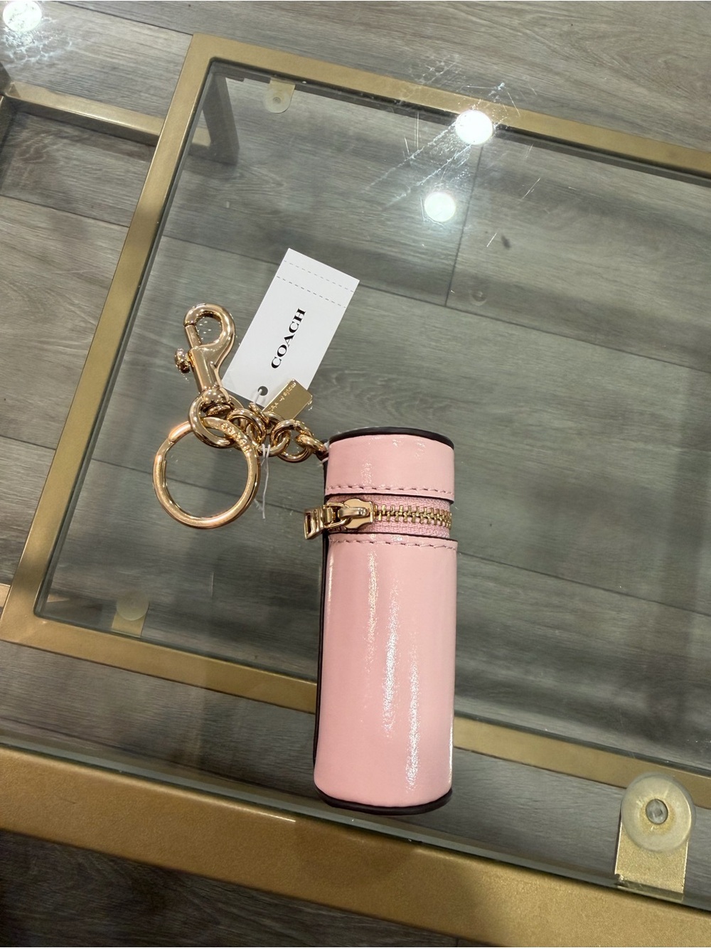 Coach Lipstick Case Bag Charm Soft Pink NWT - Picture 3 of 3